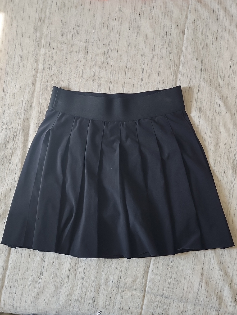Aritzia Pleated Mini/Tennis Skirt With Shorts Black XS